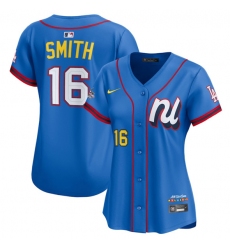 Women's National League #16 Will Smith Blue 2025 All-Star Edition Limited Stitched Baseball Jersey(Run Small)