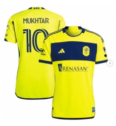 Mens Nashville SC Hany Mukhtar adidas Yellow 2024 The 615 Kit Authentic Player Jersey