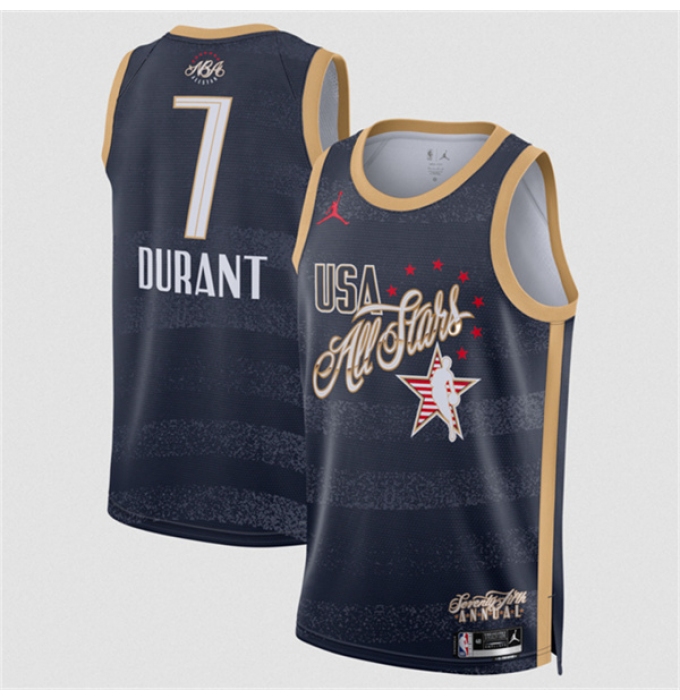 Men's 2026 All-Star #7 Kevin Durant Navy Stitched Basketball Jersey