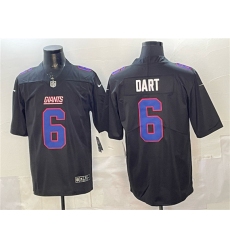 Men's New York Giants #6 Jaxson Dart Black Fashion Vapor Untouchable Limited Football Stitched Jersey