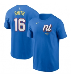 Men's National League #16 Will Smith Royal 2025 All-Star Edition Name & Number T-Shirt