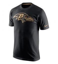 NFL Men's Baltimore Ravens Nike Black Championship Drive Gold Collection Performance T-Shirt