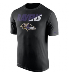 NFL Men's Baltimore Ravens Nike Black Legend Staff Practice Performance T-Shirt