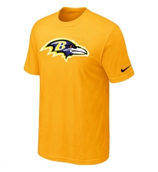 Nike Baltimore Ravens Sideline Legend Authentic Logo Dri-FIT NFL T-Shirt - Yellow