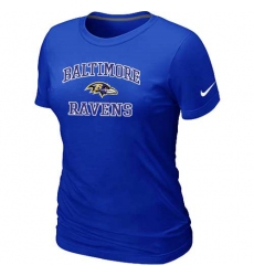 Nike Baltimore Ravens Women's Heart & Soul NFL T-Shirt - Blue