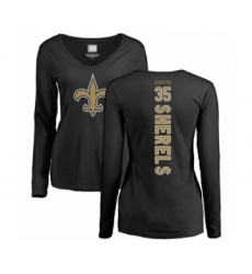 Football Women's New Orleans Saints #35 Marcus Sherels White Rush Pride Name & Number T-Shirt