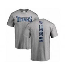Football Tennessee Titans #11 A.J. Brown Ash Backer T-Shirt