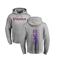 Football Minnesota Vikings #22 Harrison Smith Ash Backer Pullover Hoodie