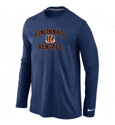 Nike Cincinnati Bengals Heart & Soul Long Sleeve NFL T-Shirt - Dark Blue