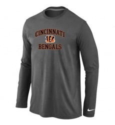 Nike Cincinnati Bengals Heart & Soul Long Sleeve NFL T-Shirt - Dark Grey