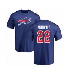 Football Buffalo Bills #22 Marcus Murphy Royal Blue Name & Number Logo T-Shirt