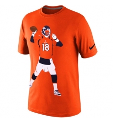 NFL Peyton Manning Denver Broncos Nike Silhouette T-Shirt - Orange