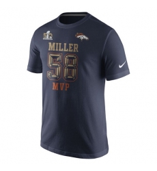 NFL Von Miller Denver Broncos Nike Super Bowl 50 Champions Game MVP Name & Number T-Shirt - Navy