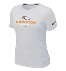 Nike Denver Broncos Women's Critical Victory NFL T-Shirt - White