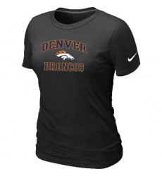 Nike Denver Broncos Women's Heart & Soul NFL T-Shirt - Black