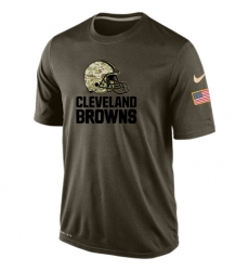 NFL Cleveland Browns Nike Olive Salute To Service KO Performance Dri-FIT T-Shirt