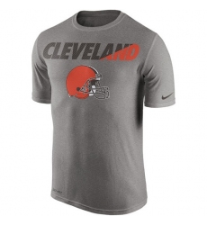 NFL Men's Cleveland Browns Nike Gray Legend Staff Practice Performance T-Shirt