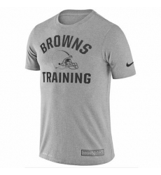 NFL Men's Cleveland Browns Nike Heathered Gray Training Performance T-Shirt