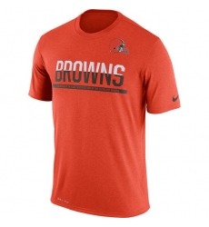 NFL Men's Cleveland Browns Nike Orange Team Practice Legend Performance T-Shirt