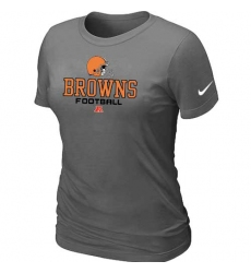 Nike Cleveland Browns Women's Critical Victory NFL T-Shirt - Dark Grey