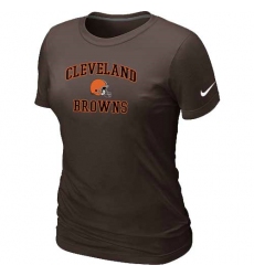 Nike Cleveland Browns Women's Heart & Soul NFL T-Shirt - Brown