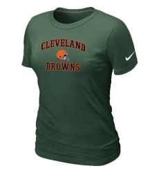 Nike Cleveland Browns Women's Heart & Soul NFL T-Shirt - Dark Green