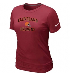 Nike Cleveland Browns Women's Heart & Soul NFL T-Shirt - Red