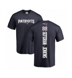 Football New England Patriots #88 Austin Seferian-Jenkins Navy Blue Backer T-Shirt