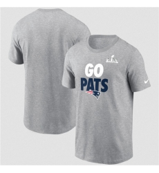 Men's New England Patriots Gray 2025 AFC Champions Hometown T-Shirt