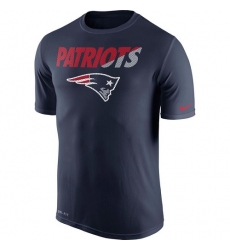 NFL Men's New England Patriots Nike Navy Legend Staff Practice Performance T-Shirt