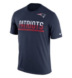 NFL Men's New England Patriots Nike Navy Team Practice Legend Performance T-Shirt