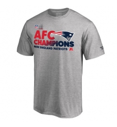 NFL Men's New England Patriots Pro Line by Fanatics Branded Heathered Gray Big & Tall 2016 AFC Conference Champions Trophy Collection Locker Room T-Shirt