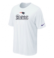 Nike New England Patriots Authentic Logo NFL T-Shirt - White