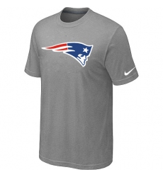 Nike New England Patriots Sideline Legend Authentic Logo Dri-FIT NFL T-Shirt - Light Grey