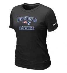 Nike New England Patriots Women's Heart & Soul NFL T-Shirt - Black