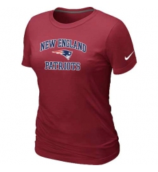 Nike New England Patriots Women's Heart & Soul NFL T-Shirt - Red