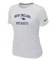 Nike New England Patriots Women's Heart & Soul NFL T-Shirt - White