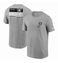 Men's Las Vegas Raiders Grey Team Incline T Shirt