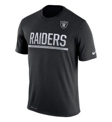 NFL Men's Oakland Raiders Nike Black Team Practice Legend Performance T-Shirt