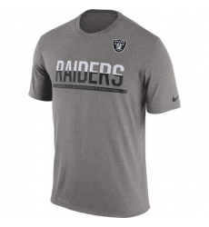 NFL Men's Oakland Raiders Nike Charcoal Team Practice Legend Performance T-Shirt