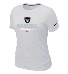 Nike Oakland Raiders Women's Critical Victory NFL T-Shirt - White