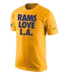 NFL Los Angeles Rams Nike Rams Love L. A.T-Shirt - Gold