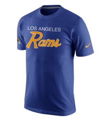 NFL Los Angeles Rams Nike Script T-Shirt - Royal