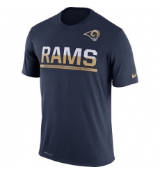 NFL Men's Los Angeles Rams Nike Navy Team Practice Legend Performance T-Shirt