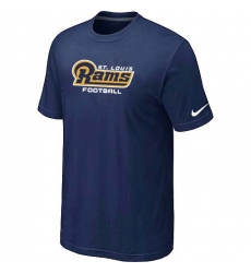 Nike Los Angeles Rams Sideline Legend Authentic Font Dri-FIT NFL T-Shirt - Navy Blue