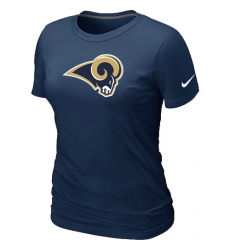 Nike Los Angeles Rams Women's Legend Logo Dri-FIT NFL T-Shirt - Dark Blue