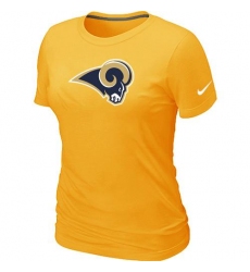 Nike Los Angeles Rams Women's Legend Logo Dri-FIT NFL T-Shirt - Yellow