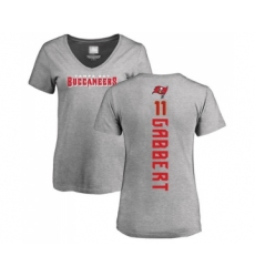 Football Women's Tampa Bay Buccaneers #11 Blaine Gabbert Ash Backer T-Shirt