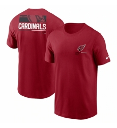 Men's Arizona Cardinals Red Team Incline T Shirt