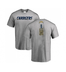 Football Los Angeles Chargers #1 Ty Long Ash Backer T-Shirt